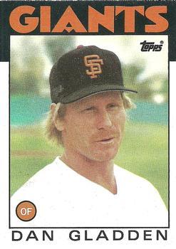 #678 Dan Gladden - San Francisco Giants - 1986 Topps Baseball