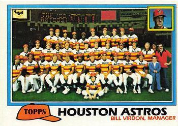 #678 Houston Astros / Bill Virdon - Houston Astros - 1981 Topps Baseball