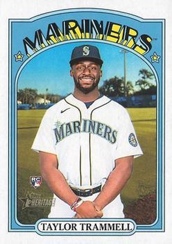 #678 Taylor Trammell - Seattle Mariners - 2021 Topps Heritage Baseball