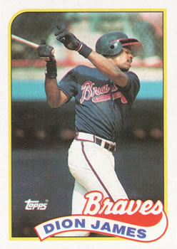 #678 Dion James - Atlanta Braves - 1989 Topps Baseball