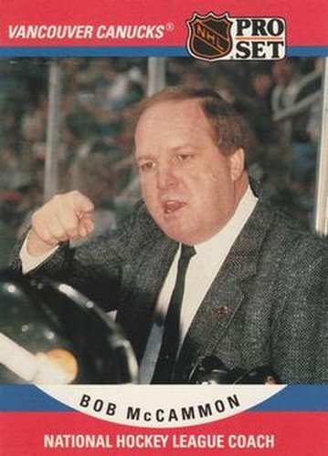 #678 Bob McCammon - Vancouver Canucks - 1990-91 Pro Set Hockey