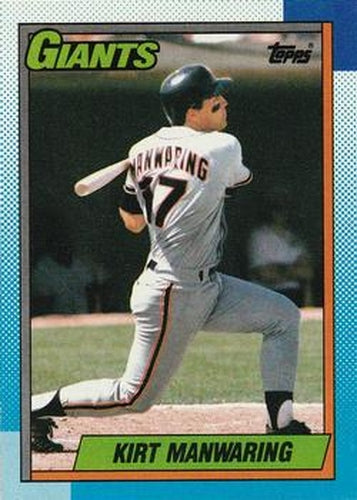 #678 Kirt Manwaring - San Francisco Giants - 1990 Topps Baseball