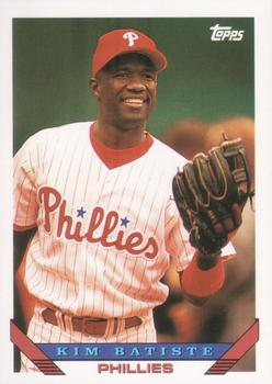 #679 Kim Batiste - Philadelphia Phillies - 1993 Topps Baseball
