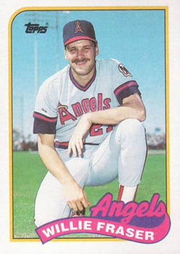 #679 Willie Fraser - California Angels - 1989 Topps Baseball