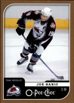 #679 Joe Sakic - Colorado Avalanche - 2006-07 O-Pee-Chee Hockey