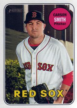#679 Carson Smith - Boston Red Sox - 2018 Topps Heritage Baseball