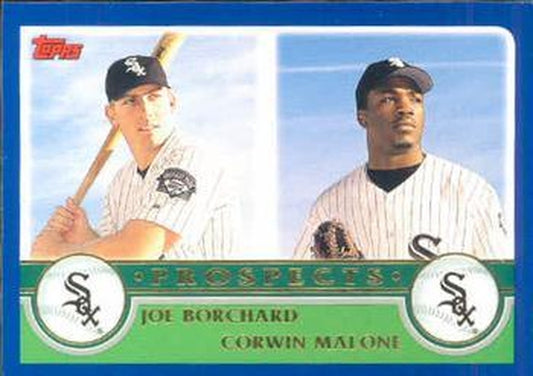 #679 Joe Borchard / Corwin Malone - Chicago White Sox - 2003 Topps Baseball