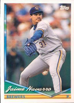 #679 Jaime Navarro - Milwaukee Brewers - 1994 Topps Baseball