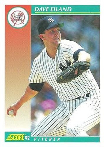 #679 Dave Eiland - New York Yankees - 1992 Score Baseball