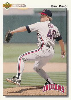 #679 Eric King - Cleveland Indians - 1992 Upper Deck Baseball