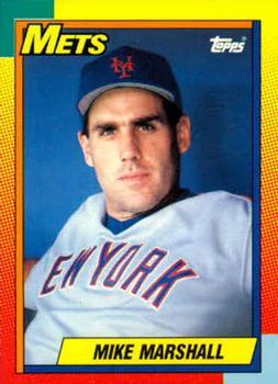#67T Mike Marshall - New York Mets - 1990 Topps Traded Baseball