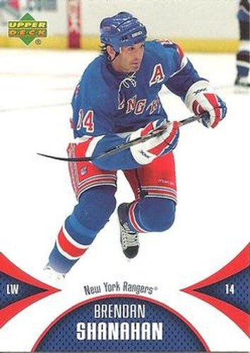 #67 Brendan Shanahan - New York Rangers - 2006-07 Upper Deck Mini Jersey Hockey