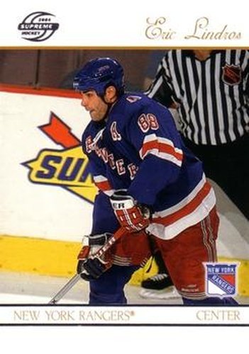 #67 Eric Lindros - New York Rangers - 2003-04 Pacific Supreme Hockey