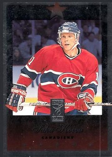 #67 Saku Koivu - Montreal Canadiens - 1995-96 Donruss Elite Hockey