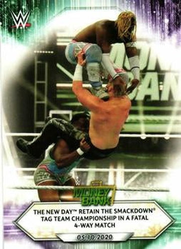 #67 The New Day Retain the SmackDown Tag Team Championship in a Fatal 4-Way Match - 2021 Topps WWE Wrestling