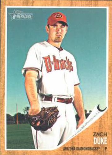 #67 Zach Duke - Arizona Diamondbacks - 2011 Topps Heritage Baseball