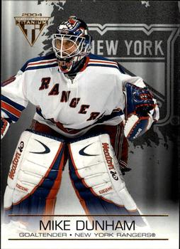 #67 Mike Dunham - New York Rangers - 2003-04 Pacific Private Stock Titanium Hockey