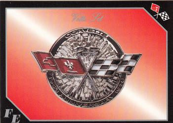 #67 Corvette Flag Emblem #12 of 16 - 1991 Collect-A-Card Vette Set