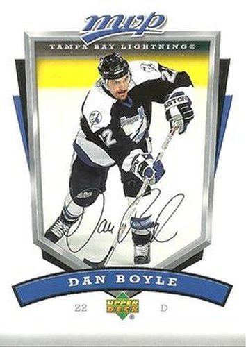 #267 Dan Boyle - Tampa Bay Lightning - 2006-07 Upper Deck MVP Hockey