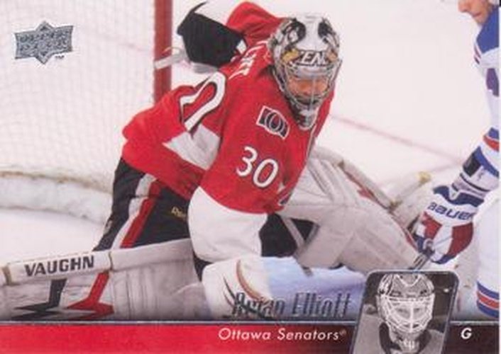 #67 Brian Elliott - Ottawa Senators - 2010-11 Upper Deck Hockey