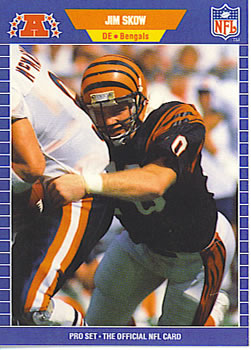 #67 Jim Skow - Cincinnati Bengals - 1989 Pro Set Football