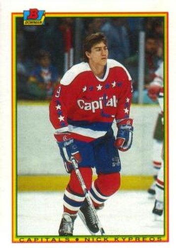 #67 Nick Kypreos - Washington Capitals - 1990-91 Bowman Hockey