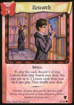 #67 Research - 2001 Harry Potter Quidditch cup