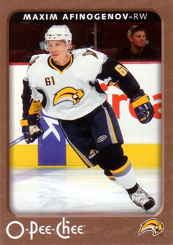 #67 Maxim Afinogenov - Buffalo Sabres - 2006-07 O-Pee-Chee Hockey