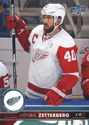#67 Henrik Zetterberg - Detroit Red Wings - 2017-18 Upper Deck Hockey