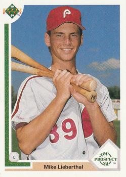 #67 Mike Lieberthal - Philadelphia Phillies - 1991 Upper Deck Baseball