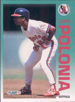 #67 Luis Polonia - California Angels - 1992 Fleer Baseball