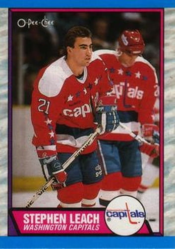 #67 Steve Leach - Washington Capitals - 1989-90 O-Pee-Chee Hockey