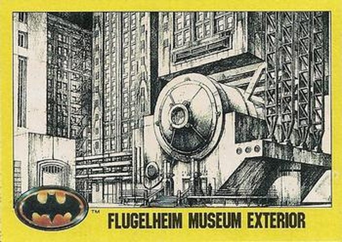 #167 Flugelheim Museum Exterior - 1989 Topps Batman