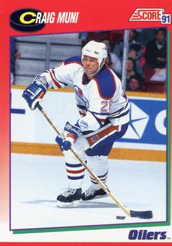 #67 Craig Muni - Edmonton Oilers - 1991-92 Score Canadian Hockey