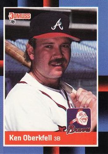 #67 Ken Oberkfell - Atlanta Braves - 1988 Donruss Baseball