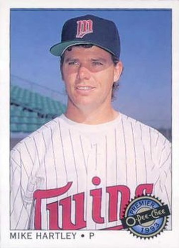 #67 Mike Hartley - Minnesota Twins - 1993 O-Pee-Chee Premier Baseball
