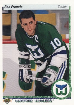 #67 Ron Francis - Hartford Whalers - 1990-91 Upper Deck Hockey