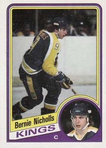 #67 Bernie Nicholls - Los Angeles Kings - 1984-85 Topps Hockey