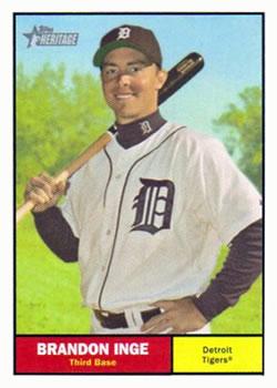 #67 Brandon Inge - Detroit Tigers - 2010 Topps Heritage Baseball