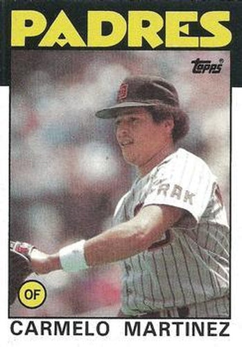 #67 Carmelo Martinez - San Diego Padres - 1986 Topps Baseball