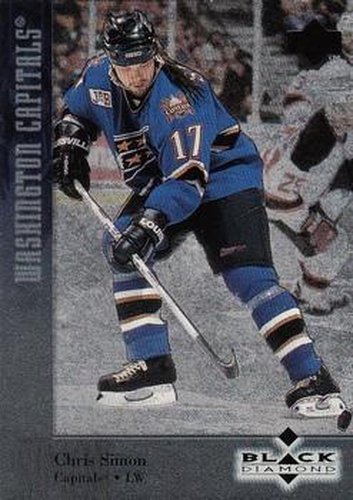 #67 Chris Simon - Washington Capitals - 1996-97 Upper Deck Black Diamond Hockey