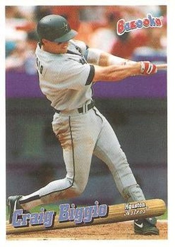 #67 Craig Biggio - Houston Astros - 1996 Bazooka Baseball