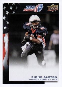 #67 Dione Alston - USA - 2014 Upper Deck USA Football