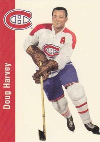 #67 Doug Harvey - Montreal Canadiens - 1994 Parkhurst Missing Link 1956-57 Hockey