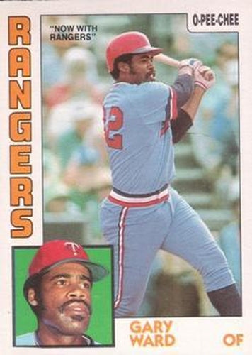 #67 Gary Ward - Texas Rangers - 1984 O-Pee-Chee Baseball