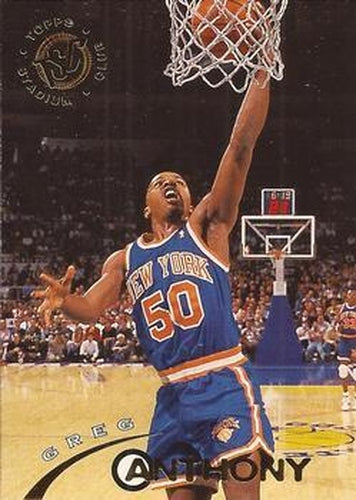 #67 Greg Anthony - New York Knicks - 1994-95 Stadium Club Basketball