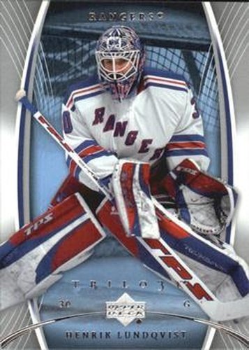 #67 Henrik Lundqvist - New York Rangers - 2007-08 Upper Deck Trilogy Hockey