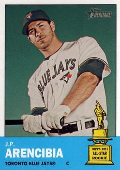 #67 J.P. Arencibia - Toronto Blue Jays - 2012 Topps Heritage Baseball