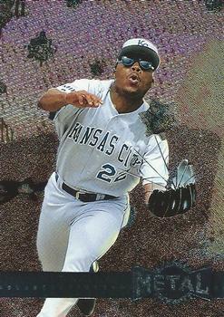 #67 Jon Nunnally - Kansas City Royals - 1996 Metal Universe Baseball