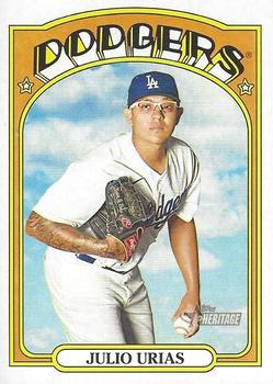 #67 Julio Urias - Los Angeles Dodgers - 2021 Topps Heritage Baseball